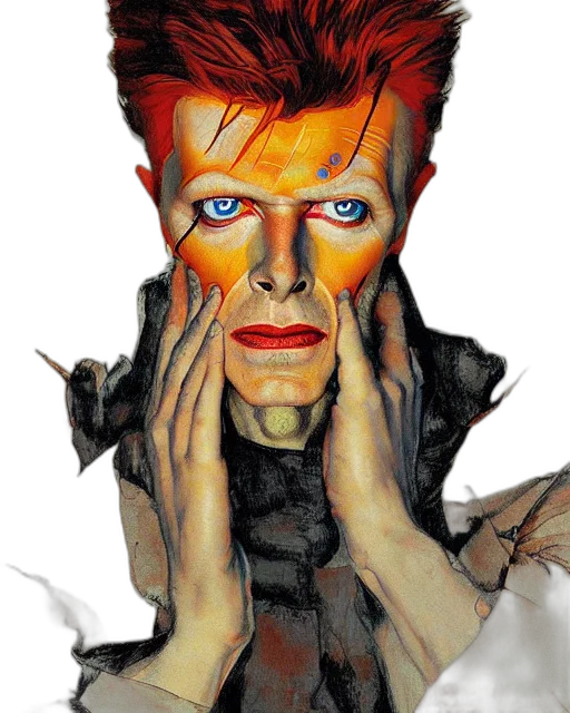 face, jacket, photorealistic, comic book art, watercolor, concept art, portrait, david transparent PNG cut-out
