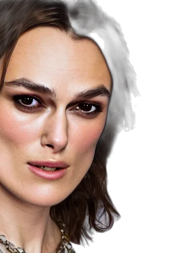 face, hair, photorealistic, concept art transparent PNG cut-out
