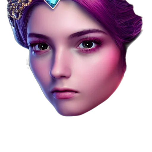 crown, face, jewelry, mask, fantasy art, concept art, 3d render, photorealistic transparent PNG cut-out