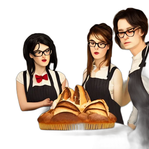 food, photorealistic, concept art, cartoon, pixel art, fire, three, young transparent PNG cut-out