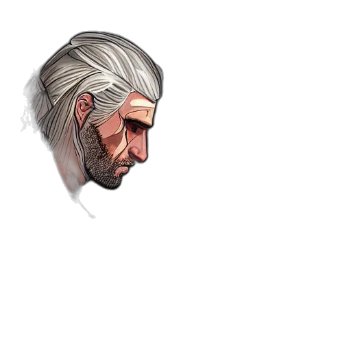 face, mask, hair, staff, pixel art, concept art, fantasy art, photorealistic transparent PNG cut-out
