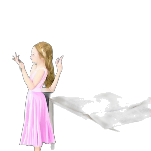 dress, concept art, watercolor, photorealistic transparent PNG cut-out