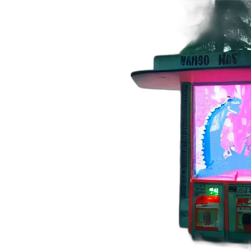 robot, dragon, building, car transparent PNG cut-out