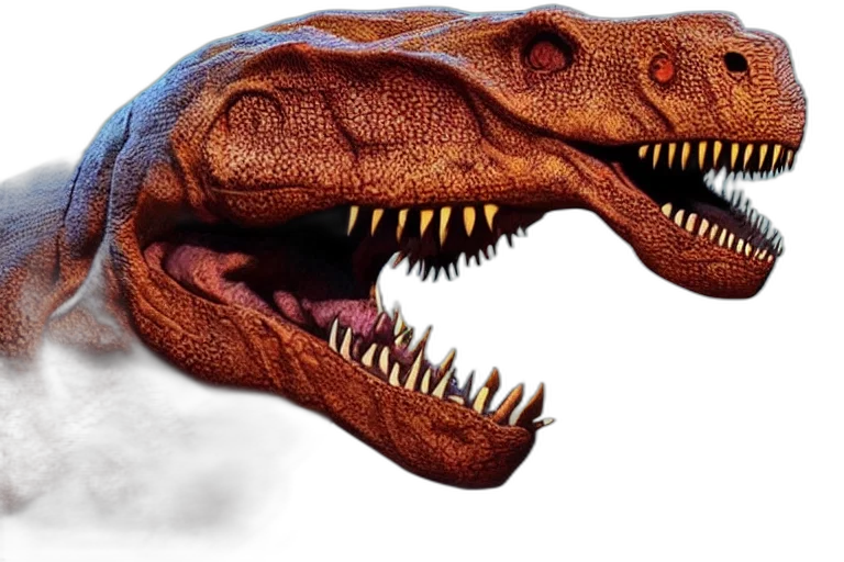 dragon, creature, animal, face, concept art, photorealistic, 3d render, rex transparent PNG cut-out