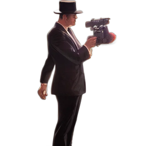 staff, weapon, robot, hat transparent PNG cut-out