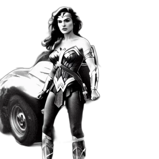 comic book art, concept art, photorealistic, wonder transparent PNG cut-out
