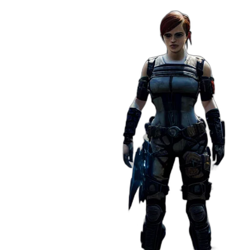 weapon, concept art, 3d render, cyberpunk transparent PNG cut-out