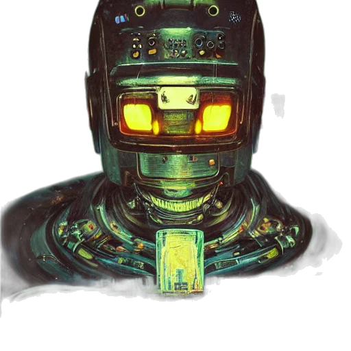 robot, mask, face, creature transparent PNG cut-out