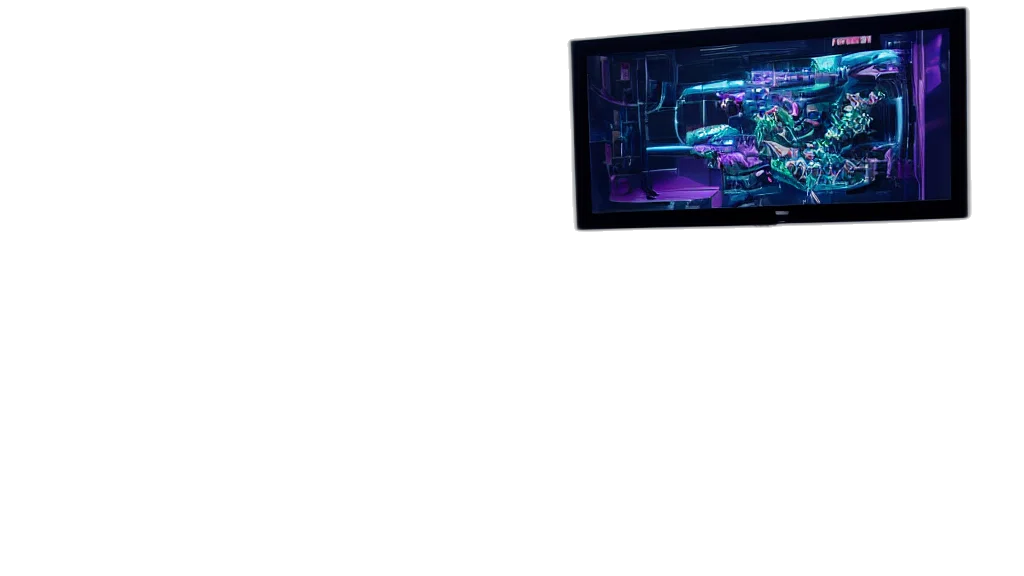 car, robot, weapon, furniture, cyberpunk, concept art, vaporwave, 3d render transparent PNG cut-out