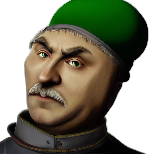 face, staff, hat, mask, photorealistic, 3d render, concept art, pixel art transparent PNG cut-out