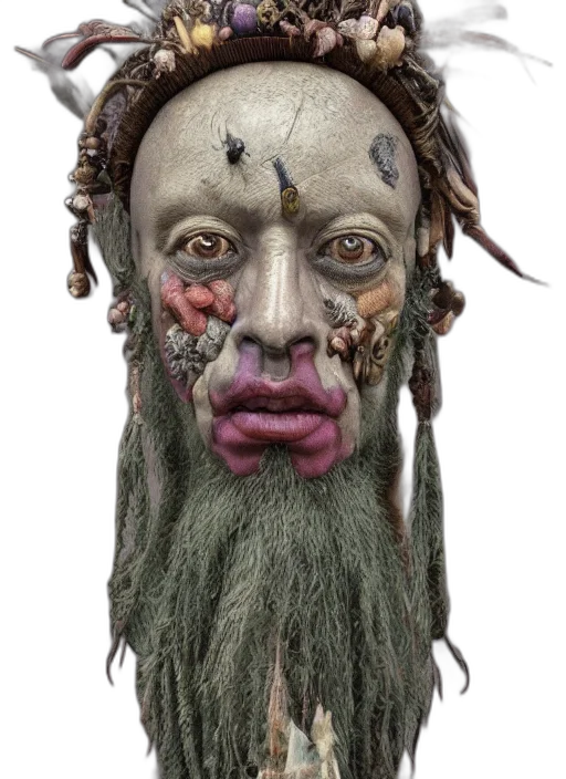 mask, face, creature, staff transparent PNG cut-out