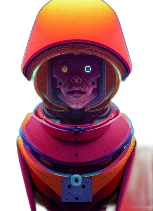 robot, face, mask, creature, 3d render, concept art, comic book art, cyberpunk transparent PNG cut-out