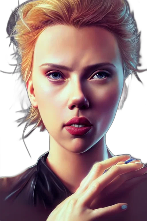 face, photorealistic, concept art, fantasy art, comic book art, neon lights, outer space, scarlett transparent PNG cut-out