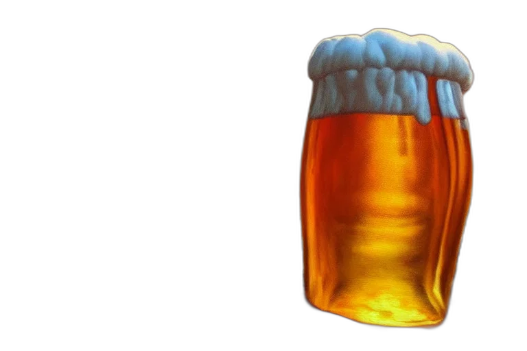 crown, bottle, 3d render, photorealistic, beer, fantasy, painting, ultra transparent PNG cut-out