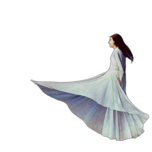 dress, jewelry, sword, staff transparent PNG cut-out