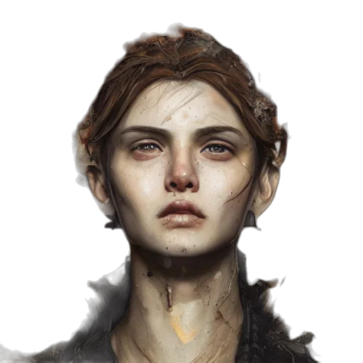 face, staff, mask, concept art, fantasy art, photorealistic, cyberpunk, earth tones transparent PNG cut-out