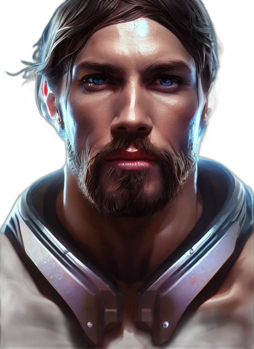 face, fantasy art, photorealistic, concept art transparent PNG cut-out