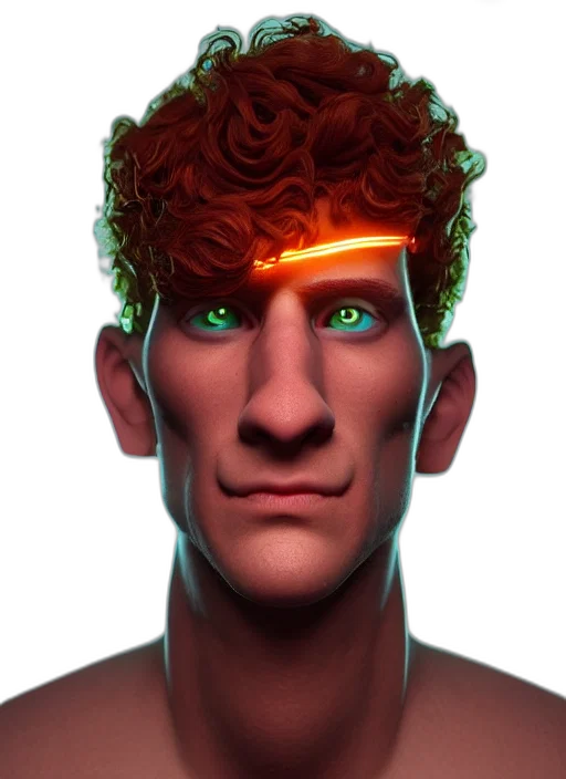 face, robot, staff, creature transparent PNG cut-out
