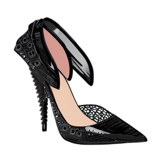 shoes, imperial, stiletto, shoe, inspired, darth, vader transparent PNG cut-out