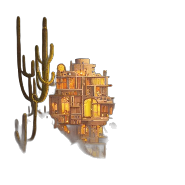furniture, crown, hat, building, concept art, 3d render, pixel art, fantasy art transparent PNG cut-out