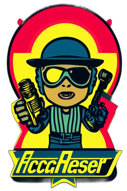 cartoon, comic book art, fallout, retro transparent PNG cut-out