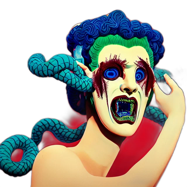 creature, mask, face, concept art, 3d render, pixel art, vaporwave, beautiful transparent PNG cut-out