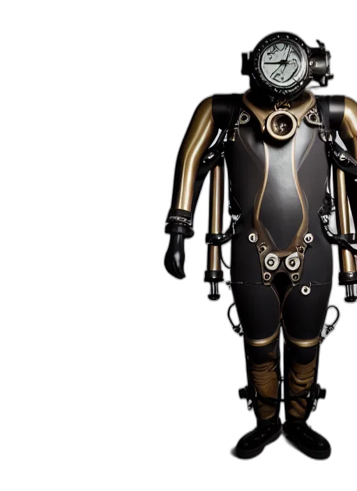 robot, concept art, cyberpunk, 3d render, studio, photo, still, tritonia transparent PNG cut-out