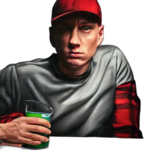 jacket, face, bottle, hat transparent PNG cut-out