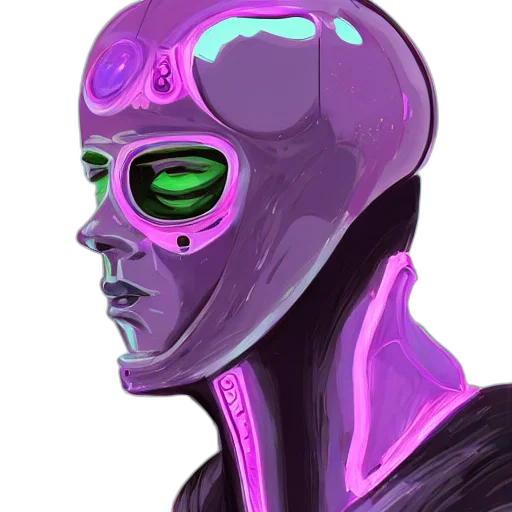 robot, mask, face, creature transparent PNG cut-out