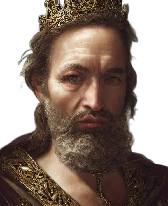 crown, face, sword, photorealistic transparent PNG cut-out