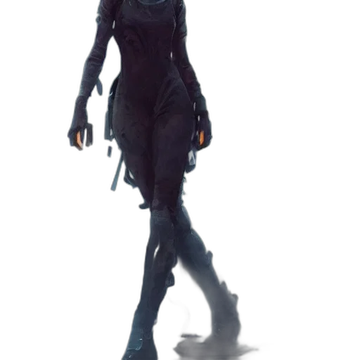 dress, staff, weapon, robot, concept art, cyberpunk, 3d render, fantasy art transparent PNG cut-out