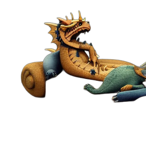 dragon, creature, animal, shoes, 3d render, concept art, fantasy art, photorealistic transparent PNG cut-out