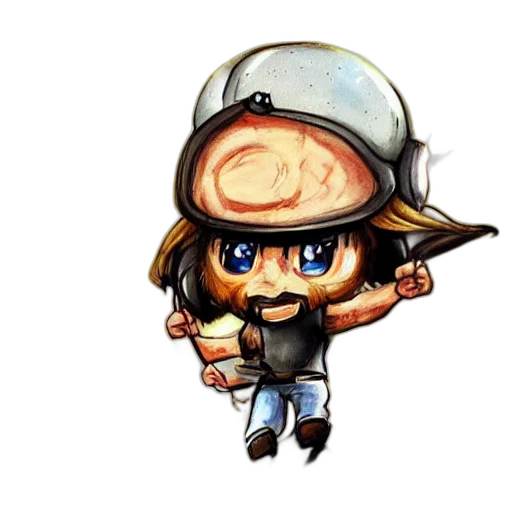 hat, concept art, pixel art, cartoon, watercolor, chibi, chuck, norris transparent PNG cut-out
