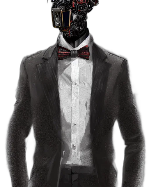 robot, mask, jacket, face transparent PNG cut-out