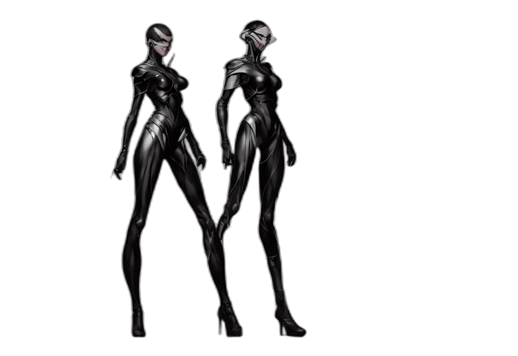 robot, concept art, 3d render, comic book art transparent PNG cut-out