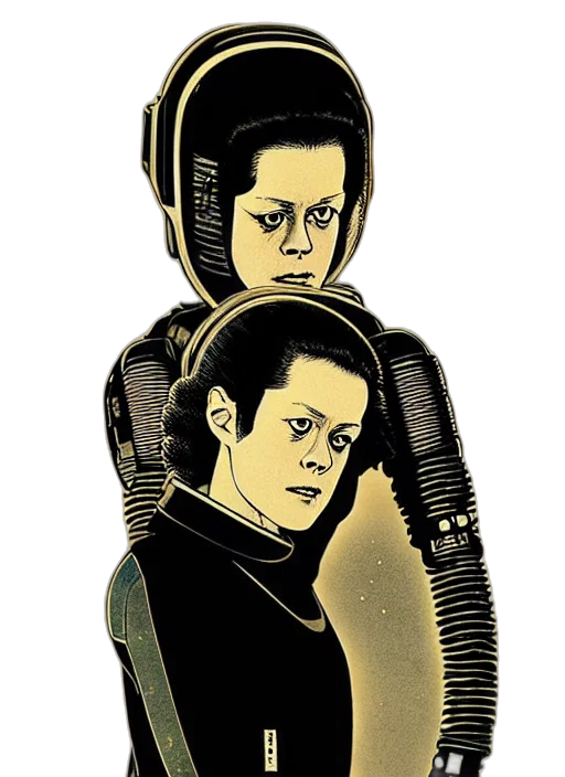 robot, jacket, comic book art, concept art transparent PNG cut-out