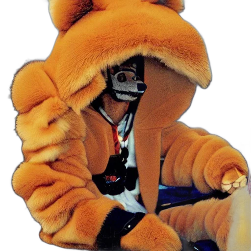 jacket, animal, staff, creature, furfest, furry, suit, 1998 transparent PNG cut-out