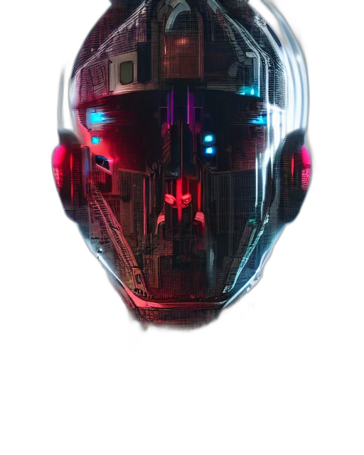 robot, mask, face, creature transparent PNG cut-out