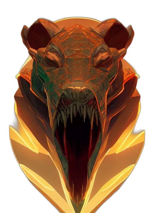 dragon, mask, creature, animal transparent PNG cut-out