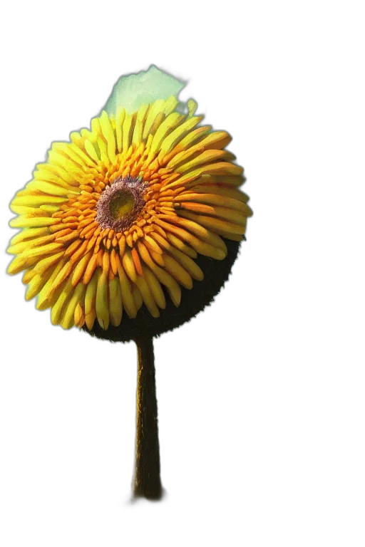 flower, staff, crown, umbrella, 3d render, photorealistic, concept art, oil painting transparent PNG cut-out