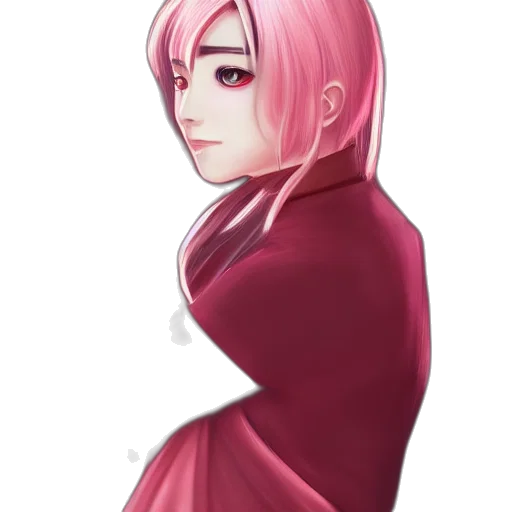 dress, face, staff, creature transparent PNG cut-out