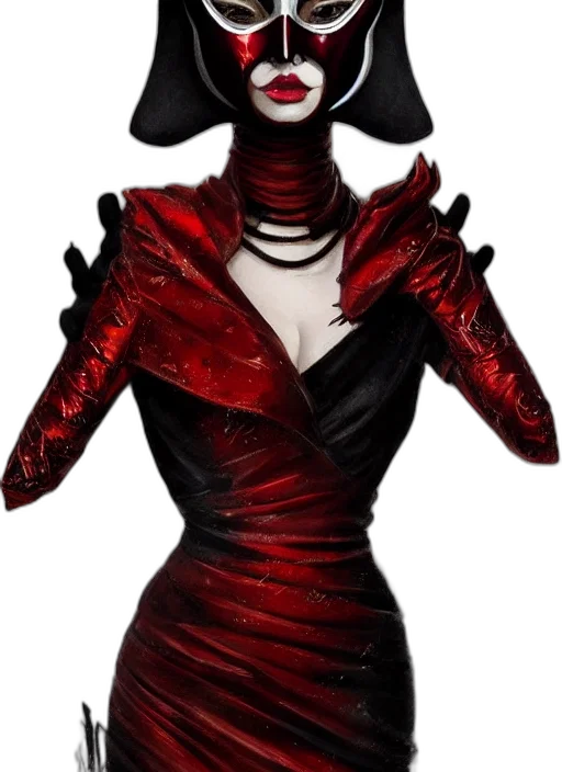 dress, mask, hat, jewelry transparent PNG cut-out