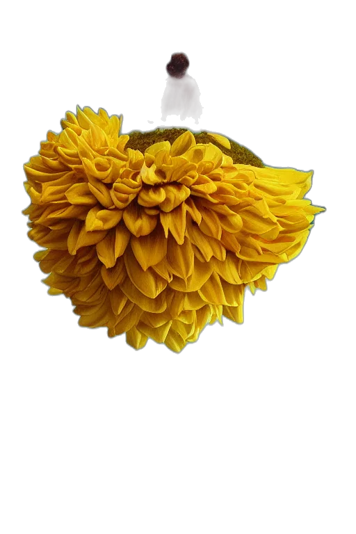 flower, crown, jewelry, dress, photorealistic, 3d render, oil painting, concept art transparent PNG cut-out