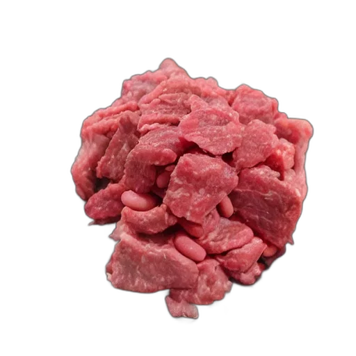 food, animal, jacket, hat, photorealistic, 3d render, red, raw transparent PNG cut-out