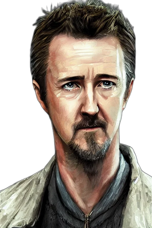 face, photorealistic, comic book art, cartoon transparent PNG cut-out