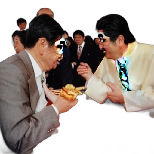 food, jacket, vaporwave, 3d render transparent PNG cut-out