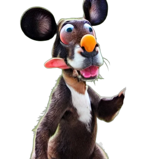 animal, staff, mask, creature, 3d render, concept art, photorealistic, cartoon transparent PNG cut-out