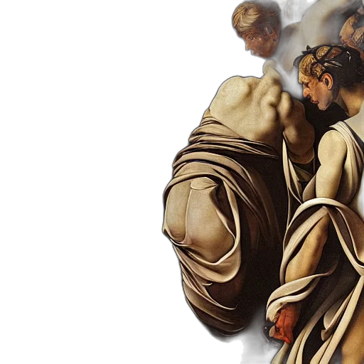 photorealistic, oil painting, concept art, high transparent PNG cut-out