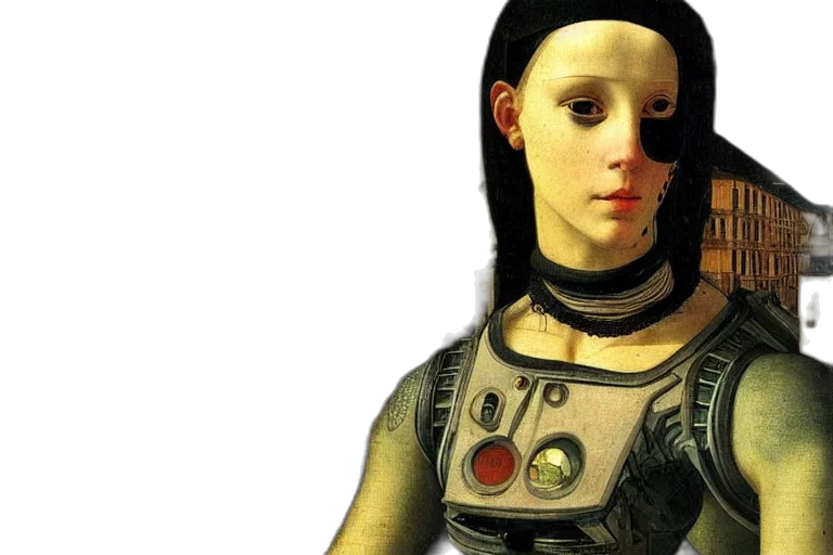 robot, face, jewelry, mask transparent PNG cut-out