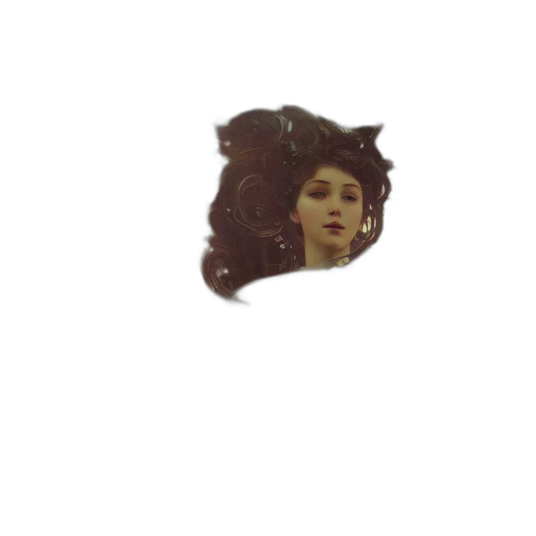 crown, dragon, face, hair transparent PNG cut-out